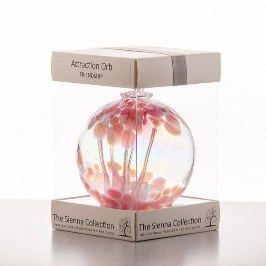 Sienna Glass - 10cm Attraction Orb - Friendship