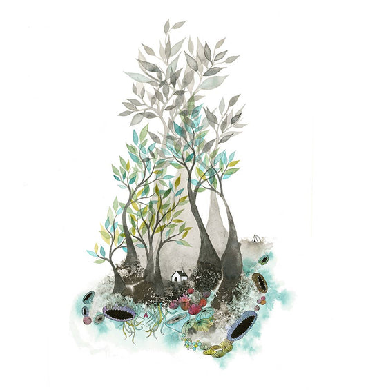 Melissa Moss Art - Taking Comfort - Greeting Card