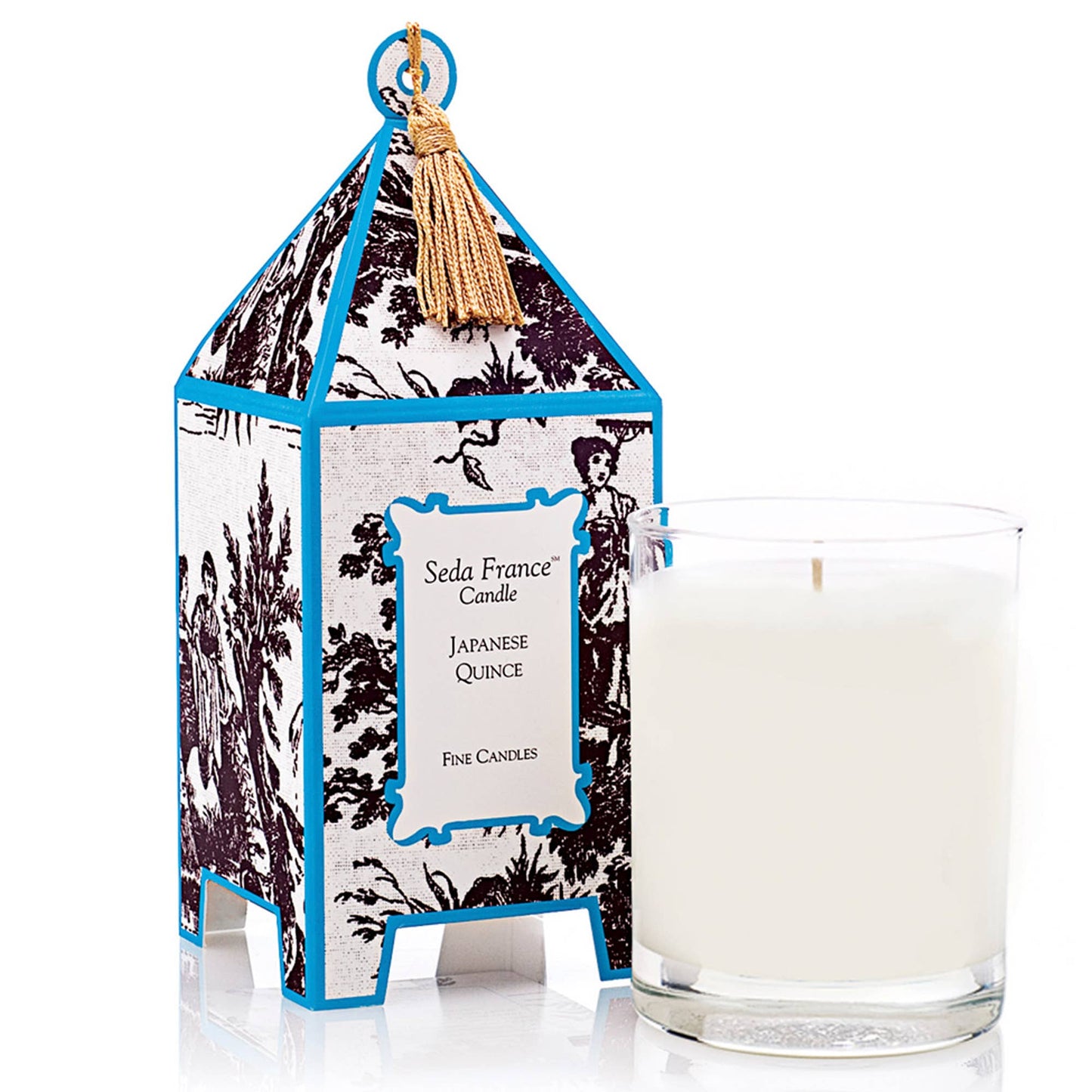 Seda France Candles - Japanese Quince Toile Pagoda Candle