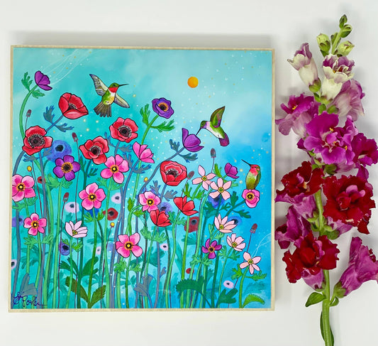 Lori Portka - Happiness Through Art - Good Morning Garden Wood Print