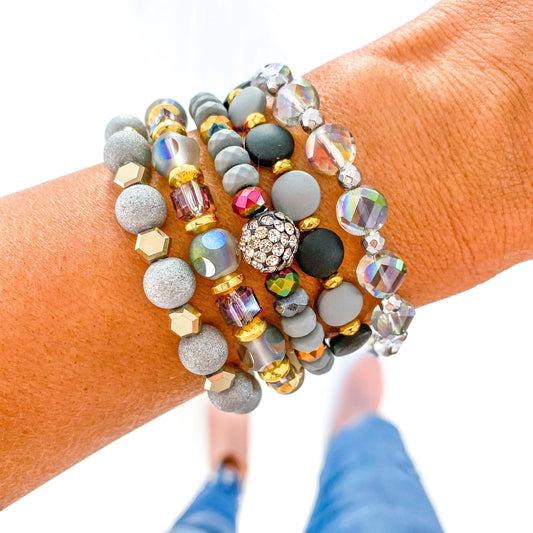 Savvy Bling - Smokey Campfire Bracelet Stack