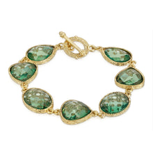 Load image into Gallery viewer, 1928 Jewelry - 1928 Jewelry Light Aqua Blue Faceted Toggle Bracelet