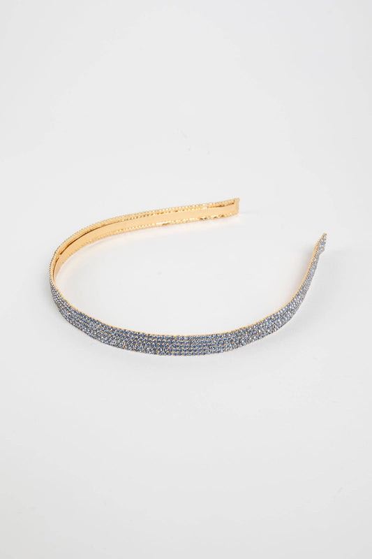 Violet & Brooks - Brooke Crystal Headband: Blue
