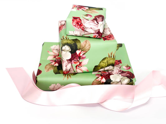 JOSIL Paperie - Green Floral Gift Wrap