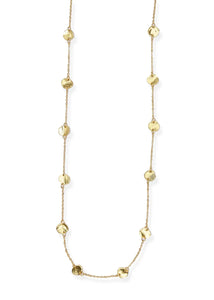 KARINE SULTAN - Medallion disc station necklace: Gold