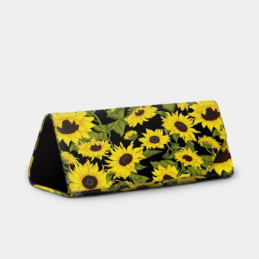 Monarque - Sunflower On Black - Eyeglass-Sunglass Case