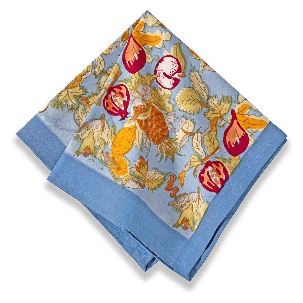 Couleur Nature - Tutti Frutti Blue/Red Napkins - Set of 6