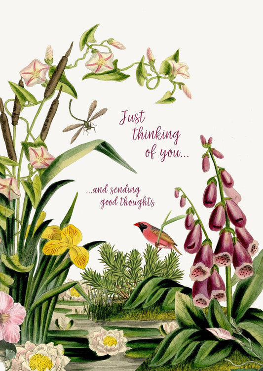 P. Flynn Design / Phun House - Just thinking of you • 5x7 Greeting Card