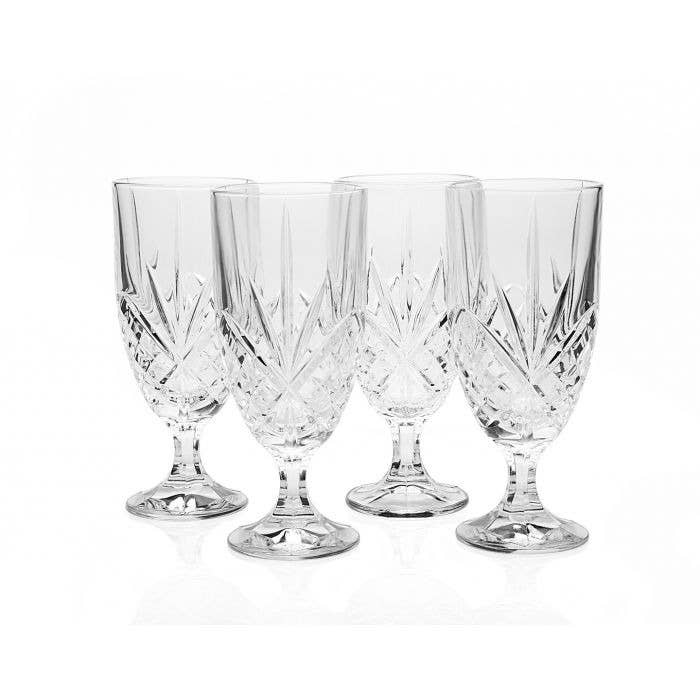 Godinger - Set of Four Dublin Iced Tea Glasses: Non Leaded Crystal