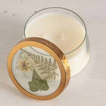 Load image into Gallery viewer, Rosy Rings - Forest Large Pressed Floral Candle