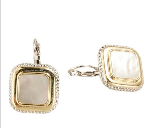 My Best Kept Jewelry - Genuine Mother Of Pearl Earrings