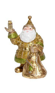 Dekorasyon Gifts  Decor - 4.75" Santa w/Sack Ornament