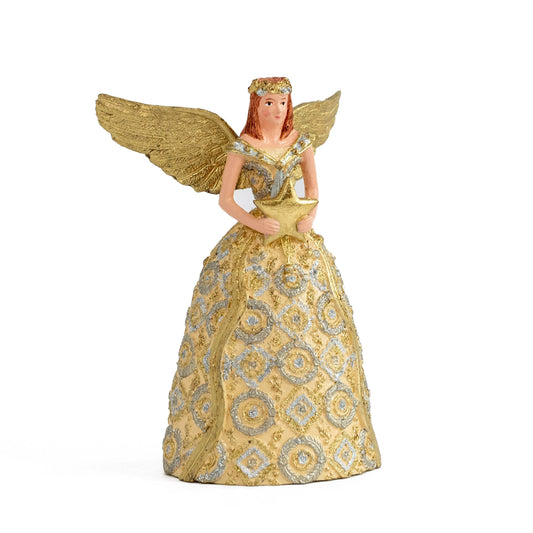 Dekorasyon Gifts  Decor - 8" Tabletop Lombardy Angel w/ Holly