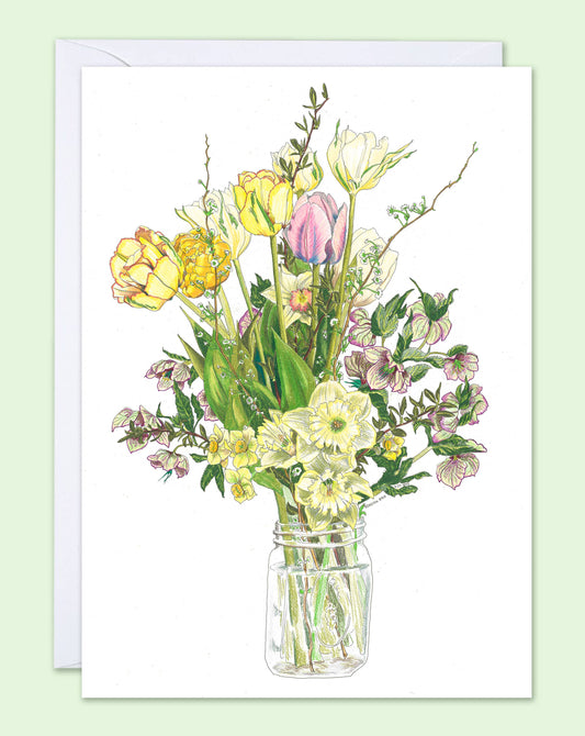 Vivid Cottage - Yellow Splendor - card