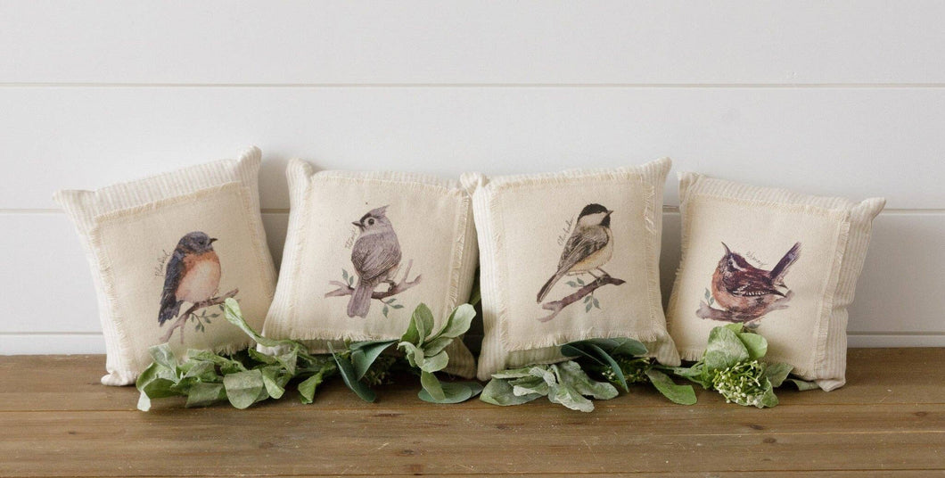 Mini Pillows - Birds On Branch (PK/4 AST)