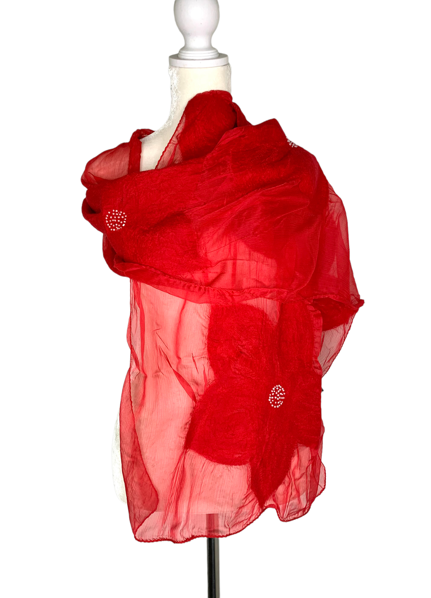 Spring Flower - Red Scarf