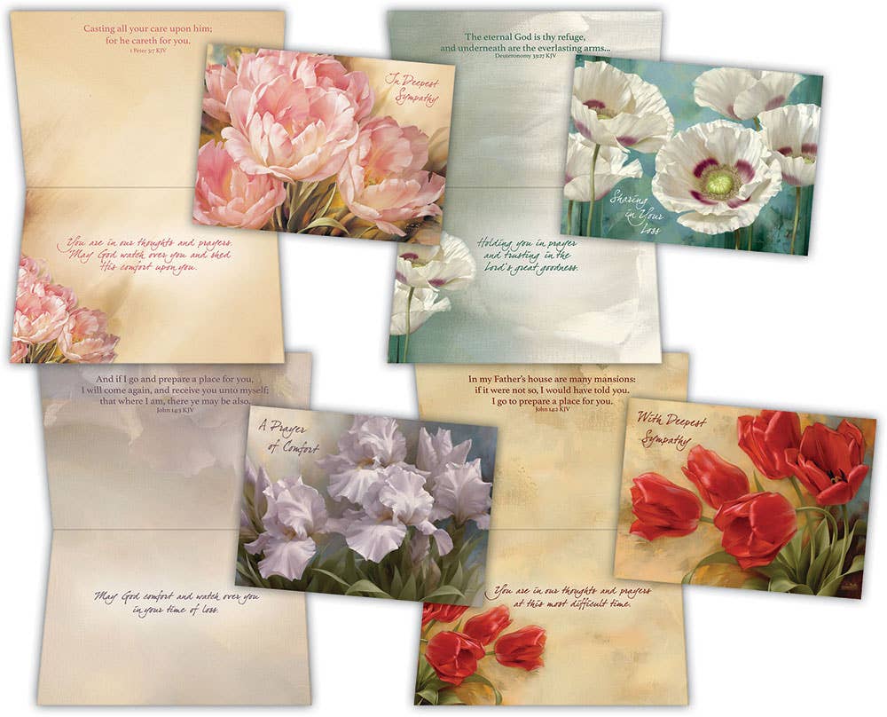 Crown Point Graphics - Sympathy II - Assorted Sympathy Cards Box of 12
