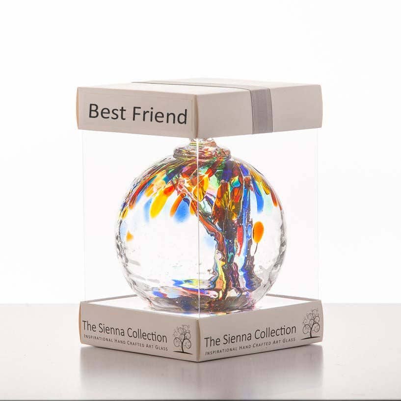 Sienna Glass - 10cm Spirit Ball - Best Friend - Multicoloured