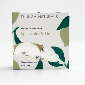 Thulisa Naturals | Bath + Body - Shower Steamers- Spearmint Shower and Lime (Bespoke)