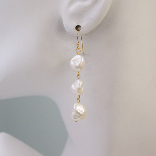 a.v. max - Baroque Pearl Dangle Earrings: Pearl