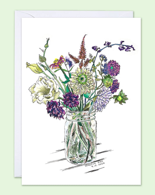 Vivid Cottage - Violet Bunch - card