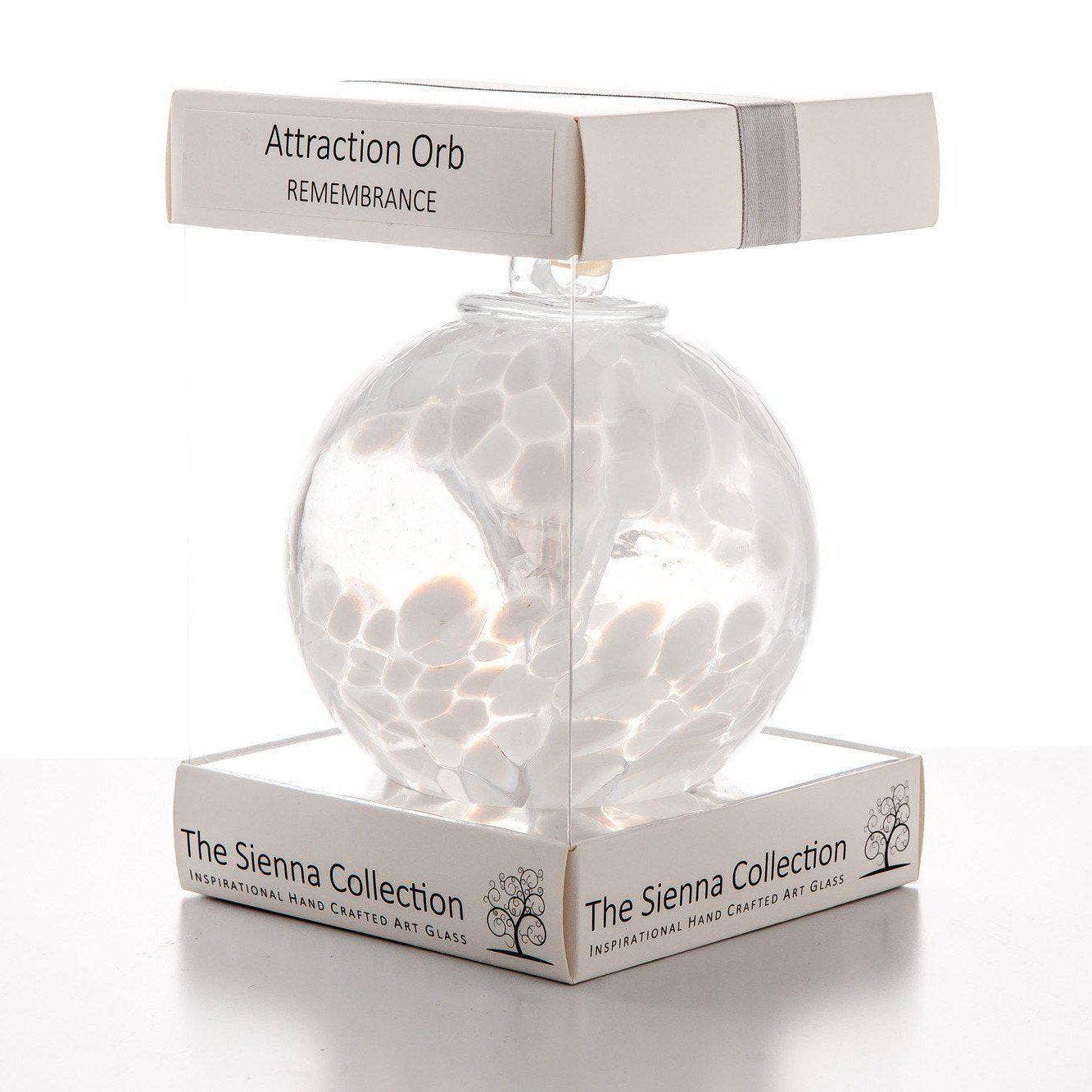 Sienna Glass - 10cm Attraction Orb - Remembrance