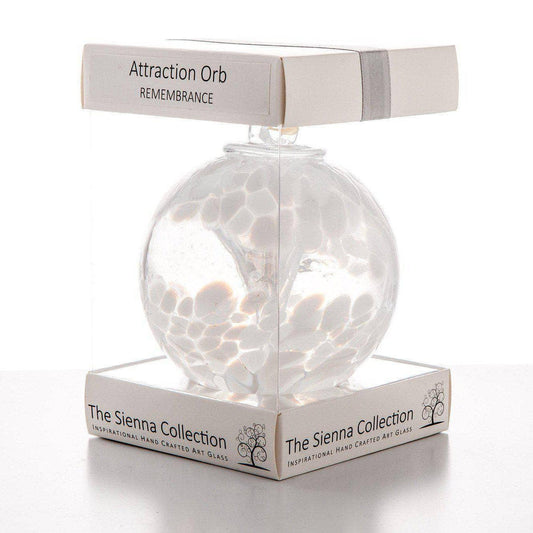 Sienna Glass - 10cm Attraction Orb - Remembrance