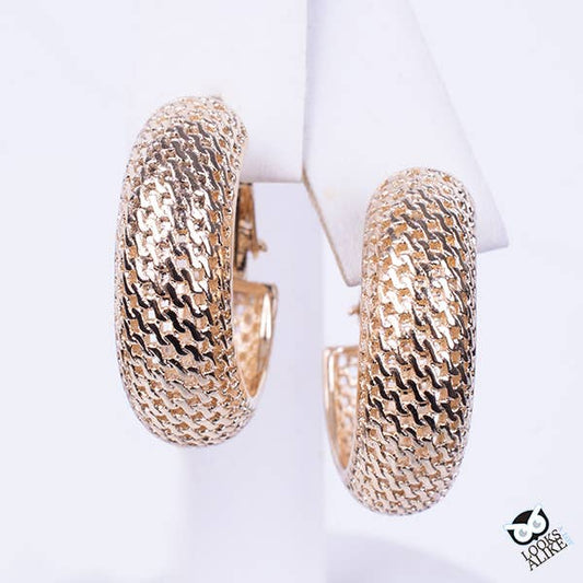 My Best Kept Jewelry - Gold Mesh Earrings