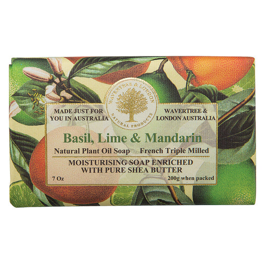Wavertree & London - Wavertree Basil, Lime & Mandarin Luxury Soap Bars