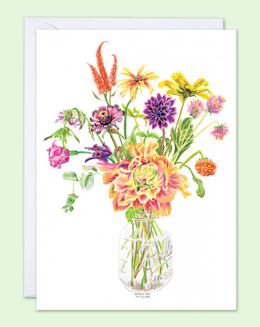 Vivid Cottage - Brightest Bouquet - card
