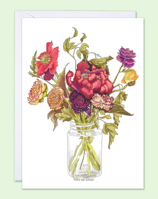 Vivid Cottage - September Morning greeting card