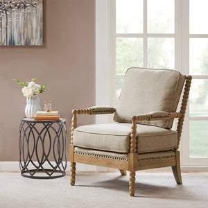 Olliix - Padded Arm Rest Farmhouse Style Accent Chair (LTL)