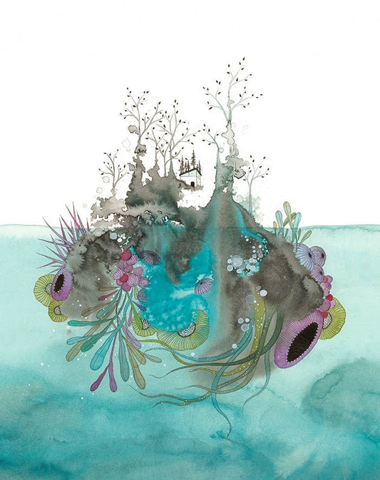 Melissa Moss Art - How Wonderful Life Is - Greeting Card