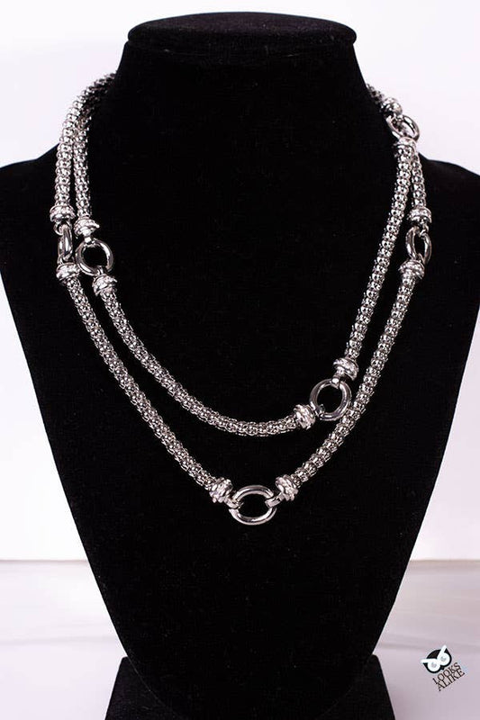 My Best Kept Jewelry - Layered Crystal Station Necklace