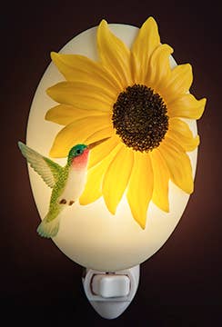 Ibis and Orchid Design - Hummingbird & Sunflower Night Light