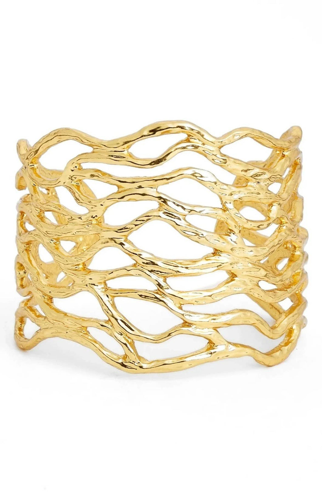 KARINE SULTAN - Openwork Cuff: Gold