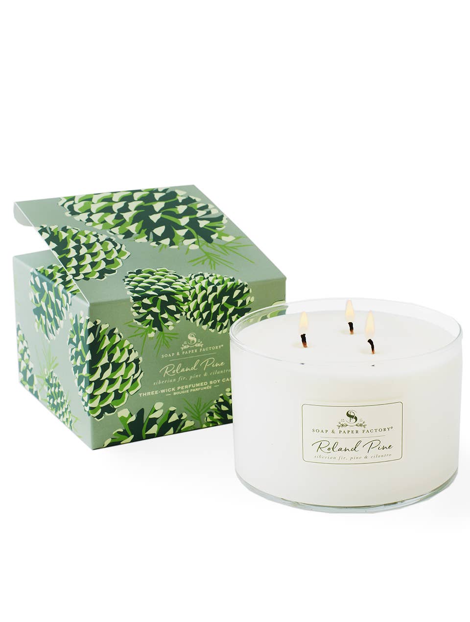 Soap & Paper Factory - Roland Pine Three-Wick Soy Candle