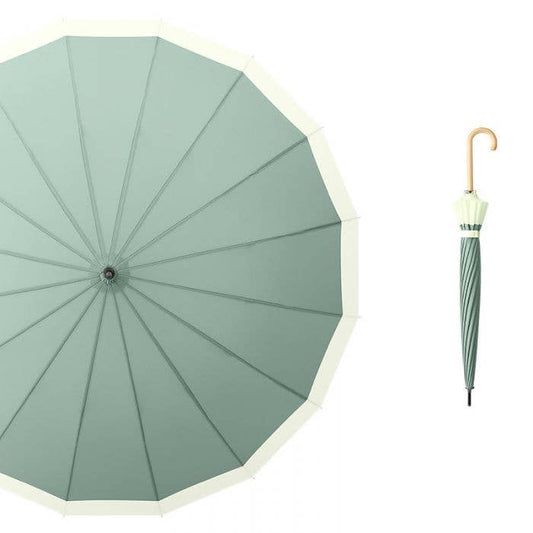 PEACH ACCESSORIES - 3468 two tones pastel colour umbrellas: Pastel Green