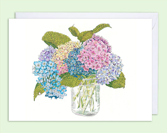 Vivid Cottage - Hydrangea Hues - card