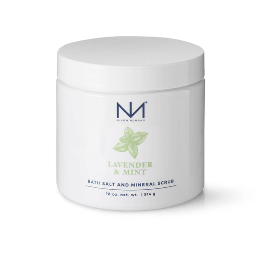 Niven Morgan - Lavender Mint Bath Salt & Mineral Scrub