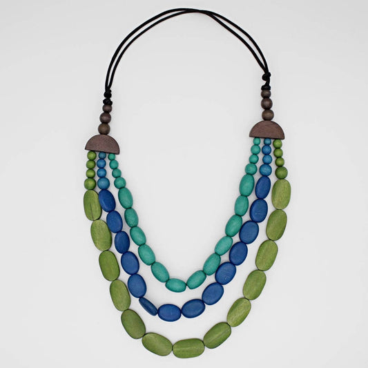 Sylca Designs - Green and Blue Savannah Necklace