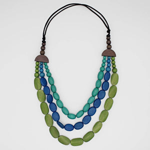 Sylca Designs - Green and Blue Savannah Necklace