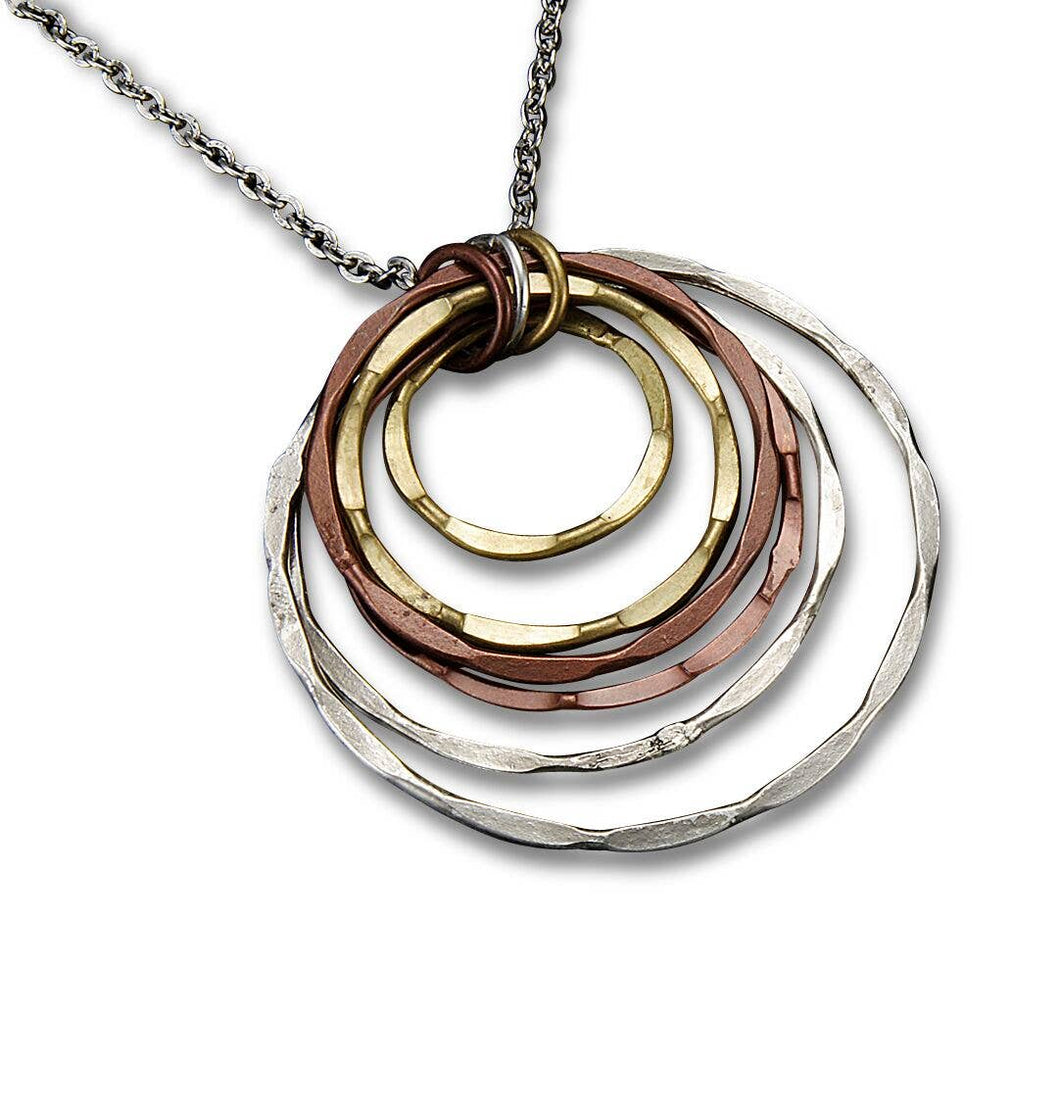 Anju Jewelry - Banjara Graduated Circles Pendant Long Necklace