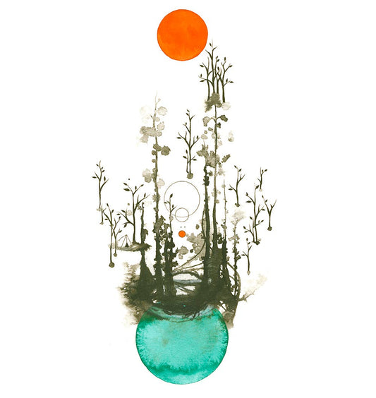 Melissa Moss Art - Floating On Air - Greeting Card