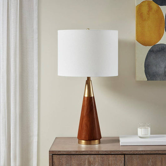 Olliix - Mid Century Modern Gold Table Lamp