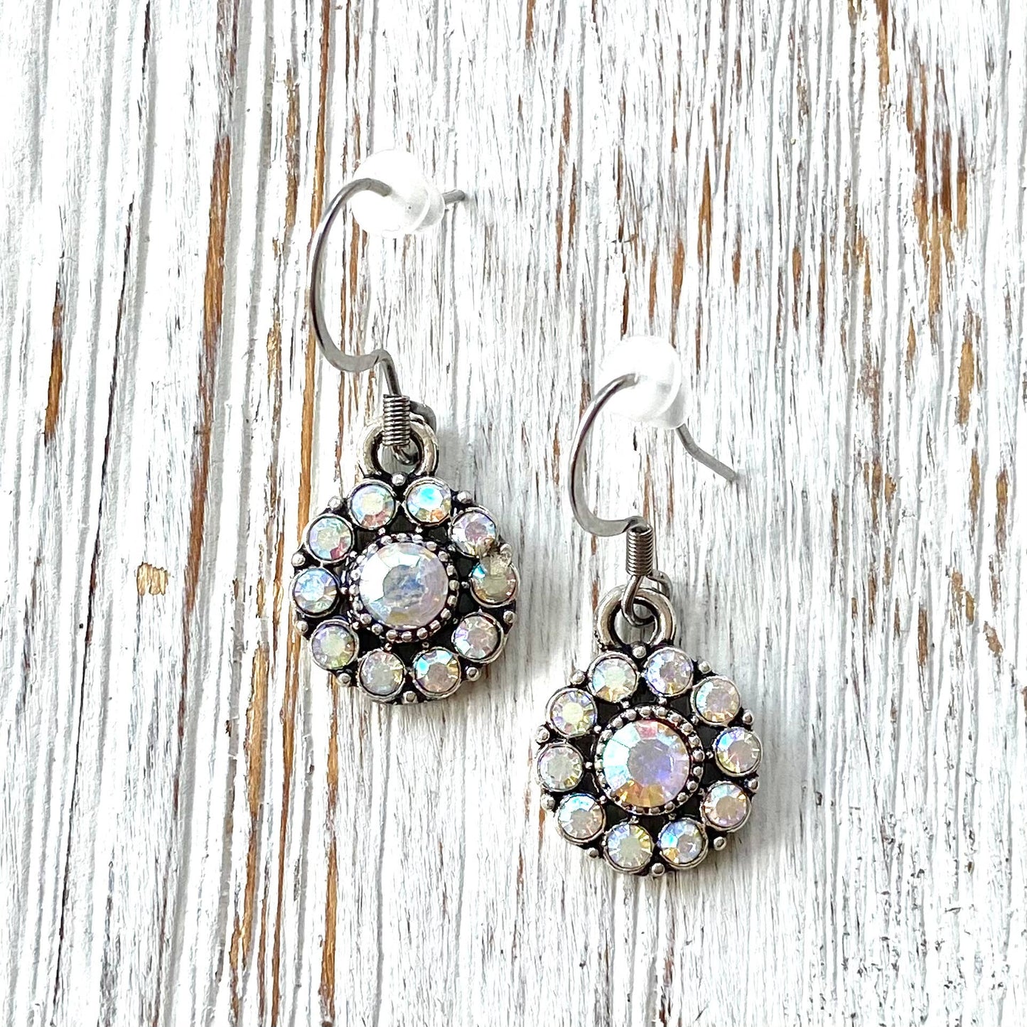 VB&CO Designs Handmade Jewelry - Northern lights crystal earrings, boutique, salon, sparkle