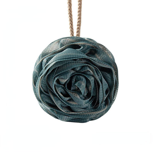 WEST AUSSIE SUPPLIES - PAPO-  Rose Shower Pouf Premium Quality and Rich Foaming: GREEN