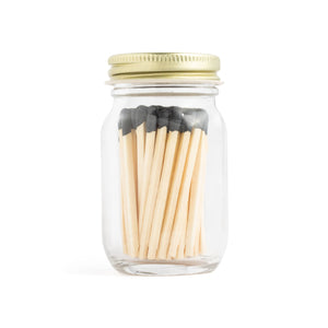 Enlighten the Occasion - Black Matches in Mini Mason Jar