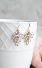 Load image into Gallery viewer, A Pocket of Posies - Glass Leaf Earrings