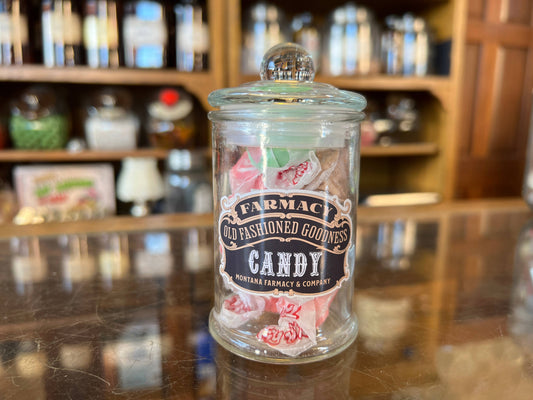 Montana Farmacy - Old Fash Apothecary Jar Salt Water Taffy nostalgic Candy
